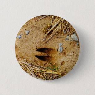 Macaron Rond 5 Cm Deer Track