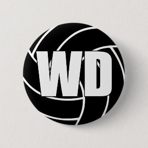Macaron Rond 5 Cm Défense de l'aile de Netball WD