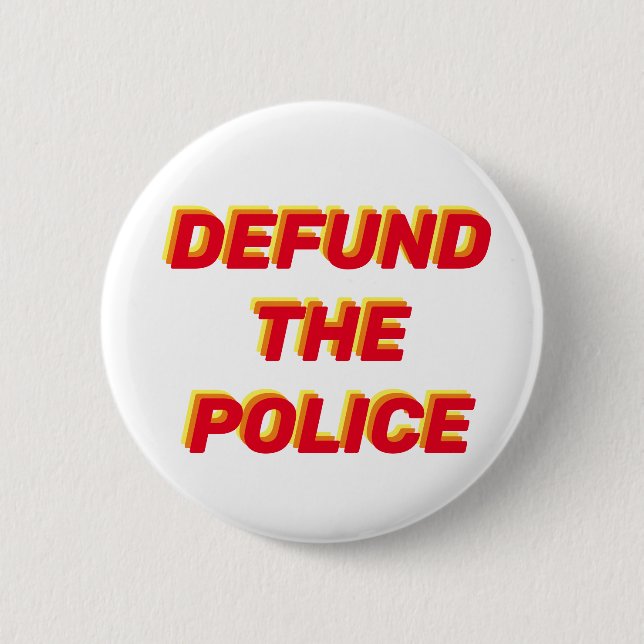 MACARON ROND 5 CM DÉFINIR LE BOUTON POLICE BLM (Devant)