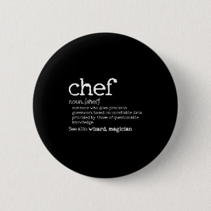 Macaron Rond 5 Cm Définition de Chef - Dictionnaire drôle Cadeau de