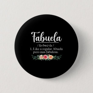 Macaron Rond 5 Cm Définition de fabuela drôle abuela grand-mère espa