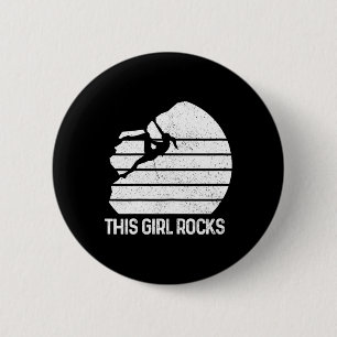 Macaron Rond 5 Cm Définition de fille d'escalade Climber Bouldering