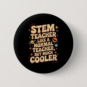 Macaron Rond 5 Cm Définition de professeur de Stem Drôle de science 