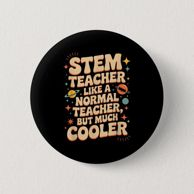Macaron Rond 5 Cm Définition de professeur de Stem Drôle de science  (Devant)