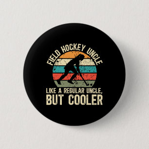 Macaron Rond 5 Cm Définition Oncle Hockey sur Gazon Joueur de Hockey