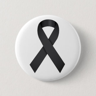 Macaron Rond 5 Cm Défunt du ruban noir