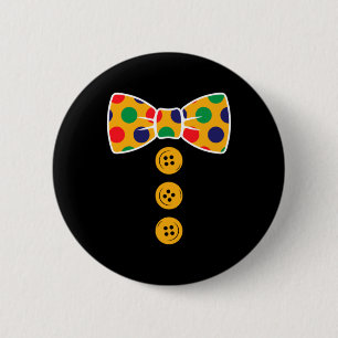 Macaron Rond 5 Cm Déguisement de Clown Halloween Drôle Cadeau de Clo