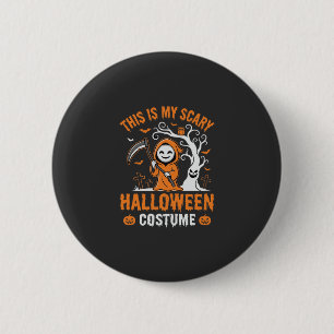Macaron Rond 5 Cm Déguisement drôle de Grim Reaper pour Halloween Ci