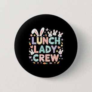 Macaron Rond 5 Cm Déjeuner Lady Crew Drôle Déjeuner Lady Cafeteria H