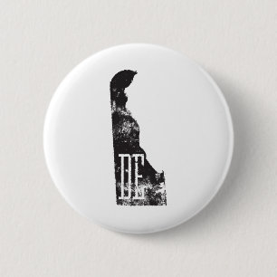 Macaron Rond 5 Cm Delawar utilisé State Map DE Abbreviation