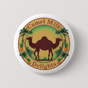 Macaron Rond 5 Cm Délices de lait de chameau-Tropical Camel Palm Pin