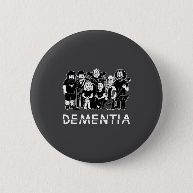 Macaron Rond 5 Cm Dementia New Black _1  (Devant)