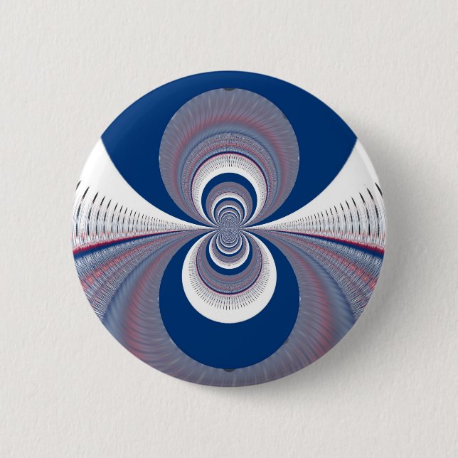 Macaron Rond 5 Cm Demi bleu (Devant)