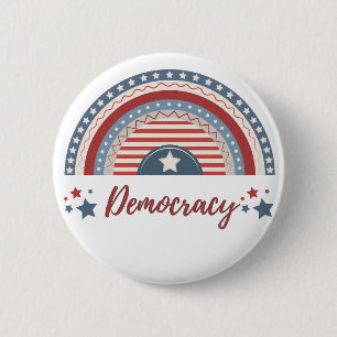 Macaron Rond 5 Cm Démocratie patriotique Résistance politique