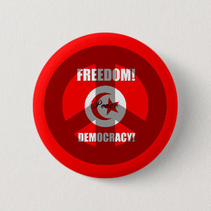 Macaron Rond 5 Cm démocratie Tunisie de liberté