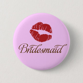Macaron Rond 5 Cm Demoiselle d'honneur - boutons nuptiales