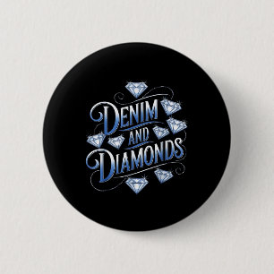 Macaron Rond 5 Cm Denim Et Diamonds Pays Ouest Bachelorette Pa