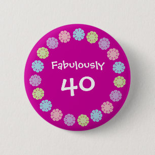 Macaron Rond 5 Cm Dentelez assez le bouton/insigne de fabuleusement