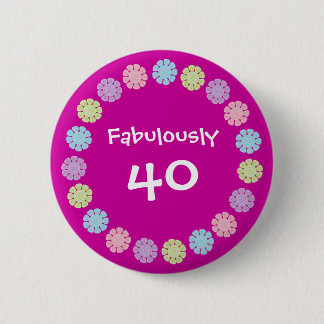 Macaron Rond 5 Cm Dentelez assez le bouton/insigne de fabuleusement