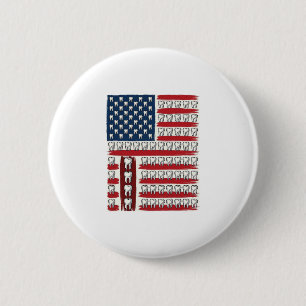 Macaron Rond 5 Cm Dentiste Patriotique Dent Drapeau