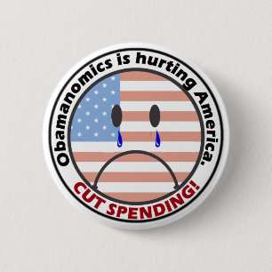 Macaron Rond 5 Cm Dépense coupée - écoutez les personnes ! !