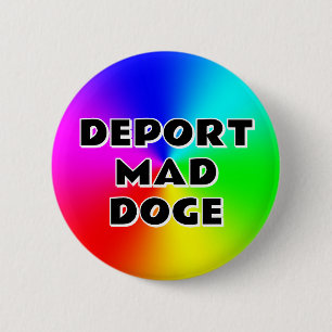 Macaron Rond 5 Cm DEPORT MAD DOGE (vous pouvez modifier les mots)