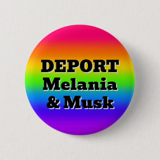 Macaron Rond 5 Cm DEPORT Melania & Musk ( vous pouvez changer les mo