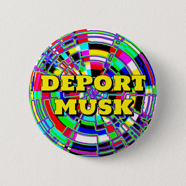 Macaron Rond 5 Cm DEPORT MUSK ( vous pouvez modifier les mots ) (Devant)
