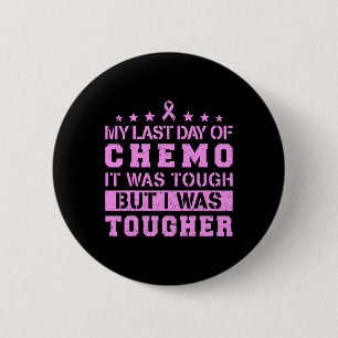 Macaron Rond 5 Cm Dernier Jour De Chemo Était Difficile, Mais J'Étai