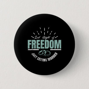 Macaron Rond 5 Cm Dernière Nuit De Liberté Épouse Mariage Groom Mari