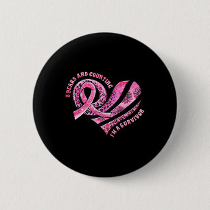 Macaron Rond 5 Cm Des années et je compte Je suis une survivante Rub
