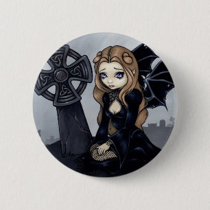 Macaron Rond 5 Cm Dès le début" bouton "condamné