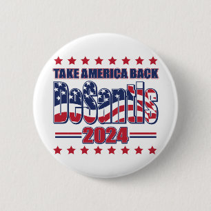 Macaron Rond 5 Cm DeSantis-2024-Take-America-Back-