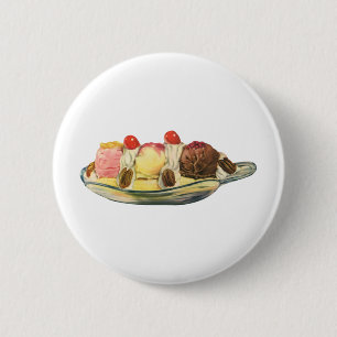 Macaron Rond 5 Cm Desserts alimentaires vintages, Cerises frites de 