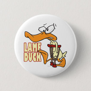 Macaron Rond 5 Cm dessin animé canard boiteux drôle
