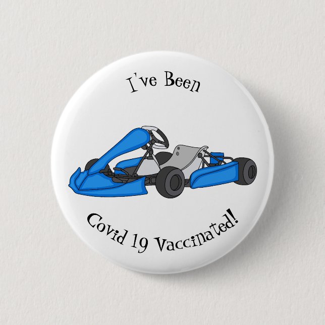 Macaron Rond 5 Cm dessin animé de Kart racing (Devant)