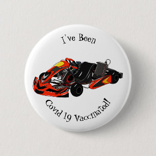 Macaron Rond 5 Cm dessin animé de Kart racing