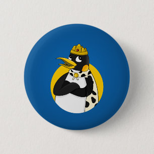 Macaron Rond 5 Cm Dessin animé de manchot empereur
