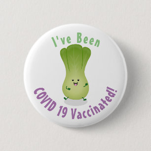 Macaron Rond 5 Cm dessin animé mignon de bok choy