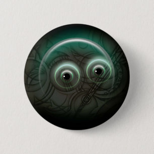 Macaron Rond 5 Cm Dessin de bulle éclatante