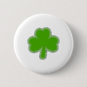 Macaron Rond 5 Cm Dessin de trèfle de la Saint-Patrick