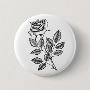 Macaron Rond 5 Cm dessin rose 2
