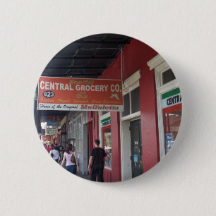 MACARON ROND 5 CM DESSINS DE PEINTURES DE LA NOUVELLE-ORLÉANS