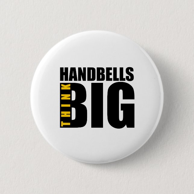 MACARON ROND 5 CM DESSINS MUSICAUX THINK BIG HANDBELLS (Devant)