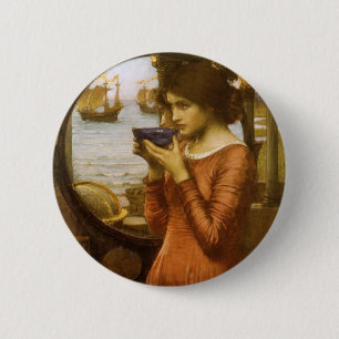 Macaron Rond 5 Cm Destin par John William Waterhouse