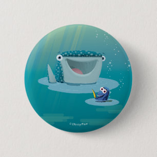 Macaron Rond 5 Cm Destiny & Dory   Bulles
