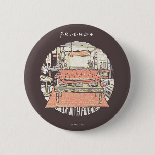 Macaron Rond 5 Cm Détente avec la série animée FRIENDS™