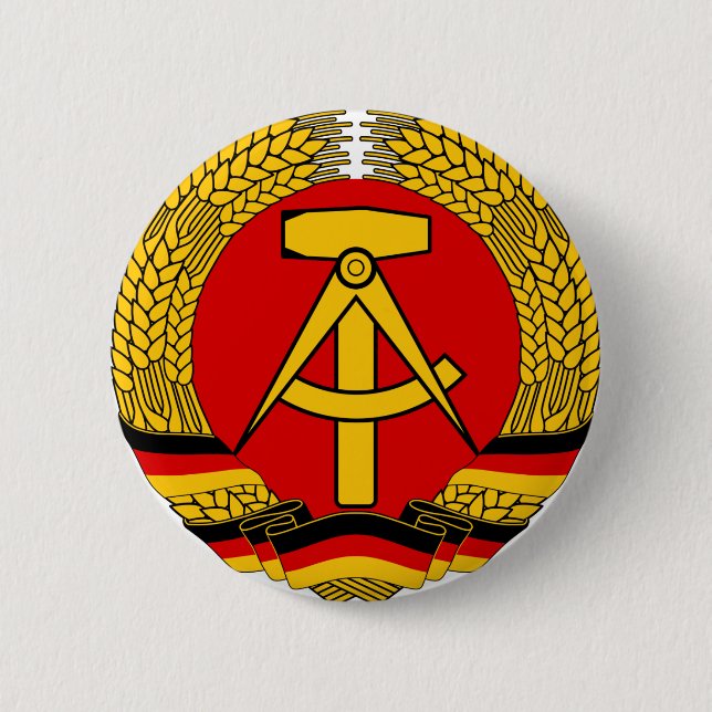 Macaron Rond 5 Cm Deutsche Demokratische Republik (Devant)