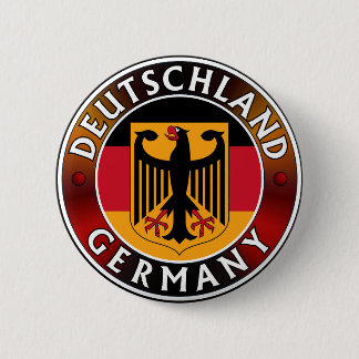Macaron Rond 5 Cm Deutschland Allemagne Plaque, drapeau allemand et