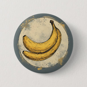 Macaron Rond 5 Cm Deux bananes dans la lune